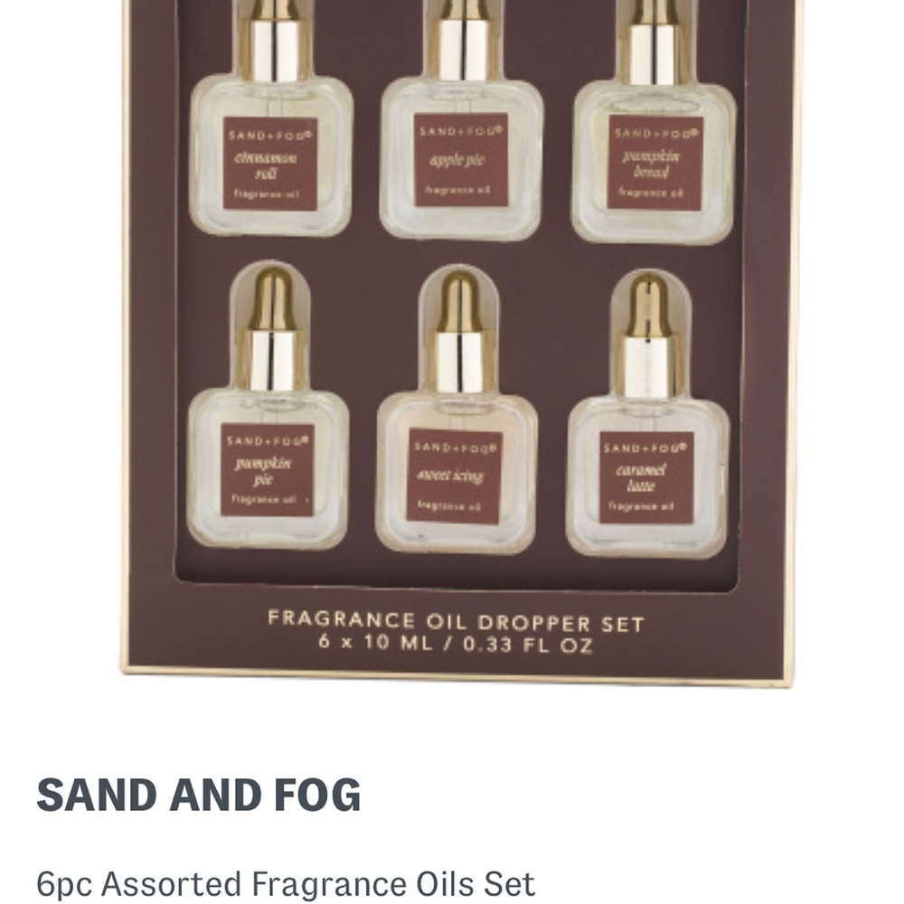 Sand and Fog Fragrance Oil Dropper Set